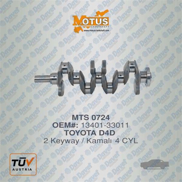 MOTUS 724 Krank Mili Corolla 1.4 D4d (1ndtv) 08-12 Cift Kamali  ####